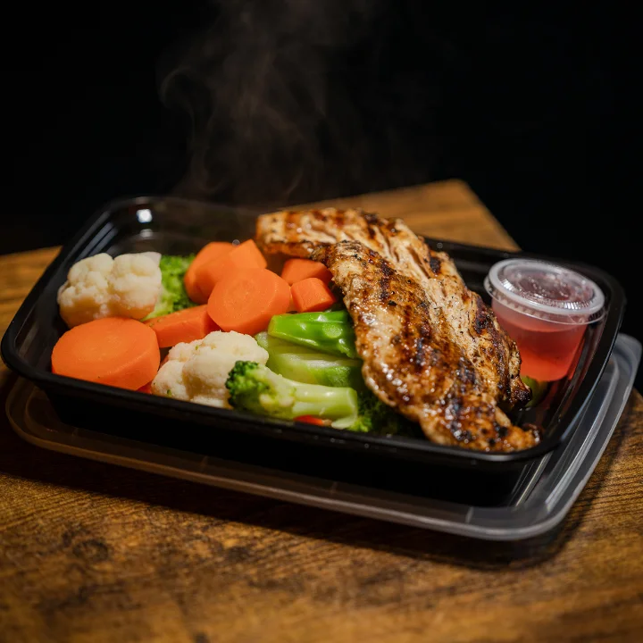 Grilled Chicken Breast Lunch (Pechuga a la Plancha) + Free Soda