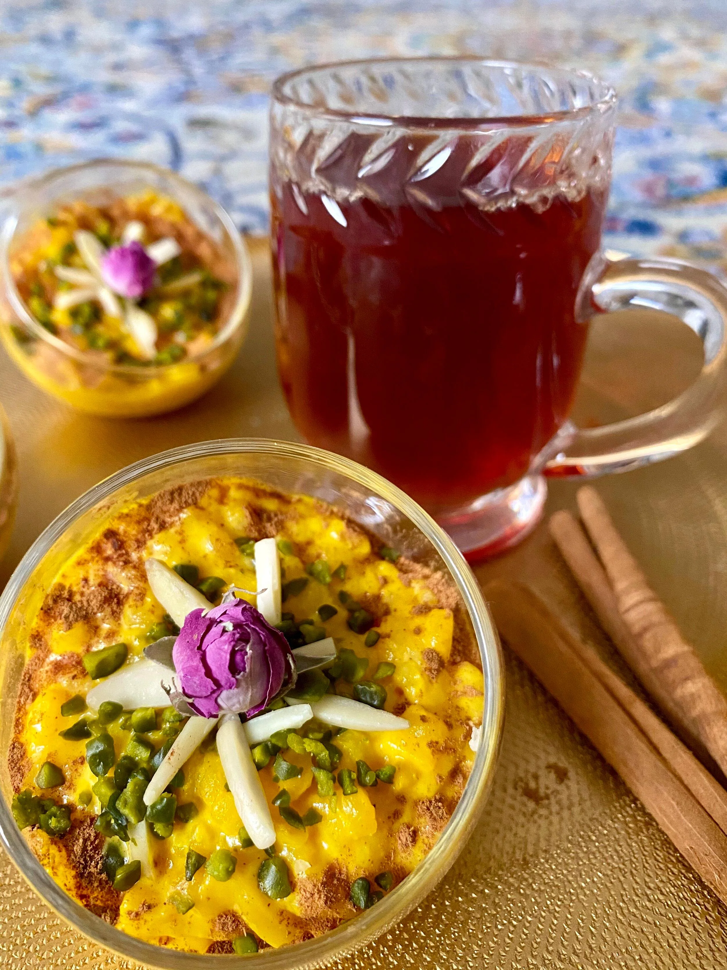 Persian Rice Pudding Sholeh Zard