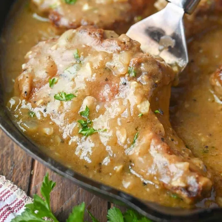 Gravy Smothered Pork Chop Combo