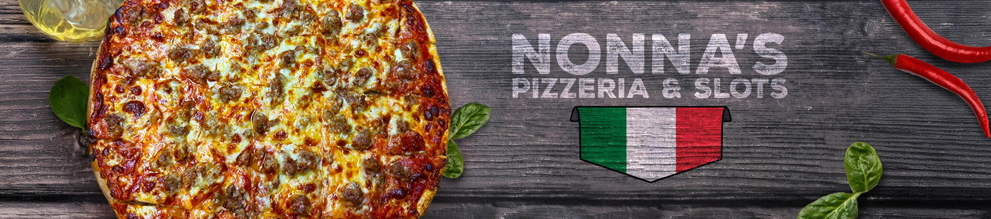 Classic Italian pizza with cheese and toppings