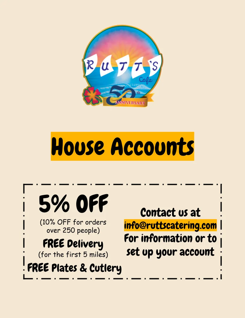 House Accounts - 5% OFF & More