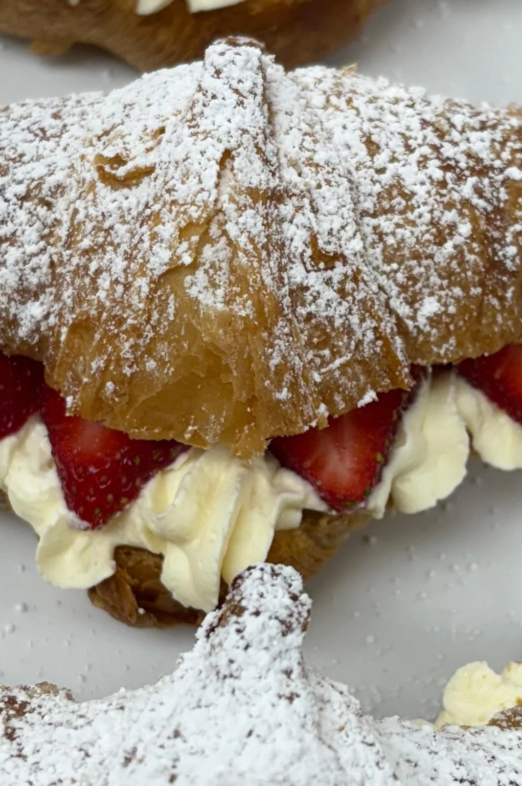 Cornetto with French Cream & Strawberries
