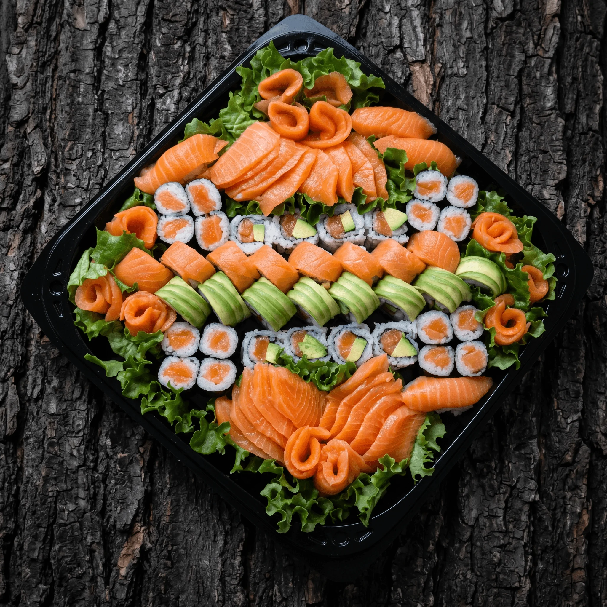 Delicious gourmet burger with fresh toppings on a wooden table