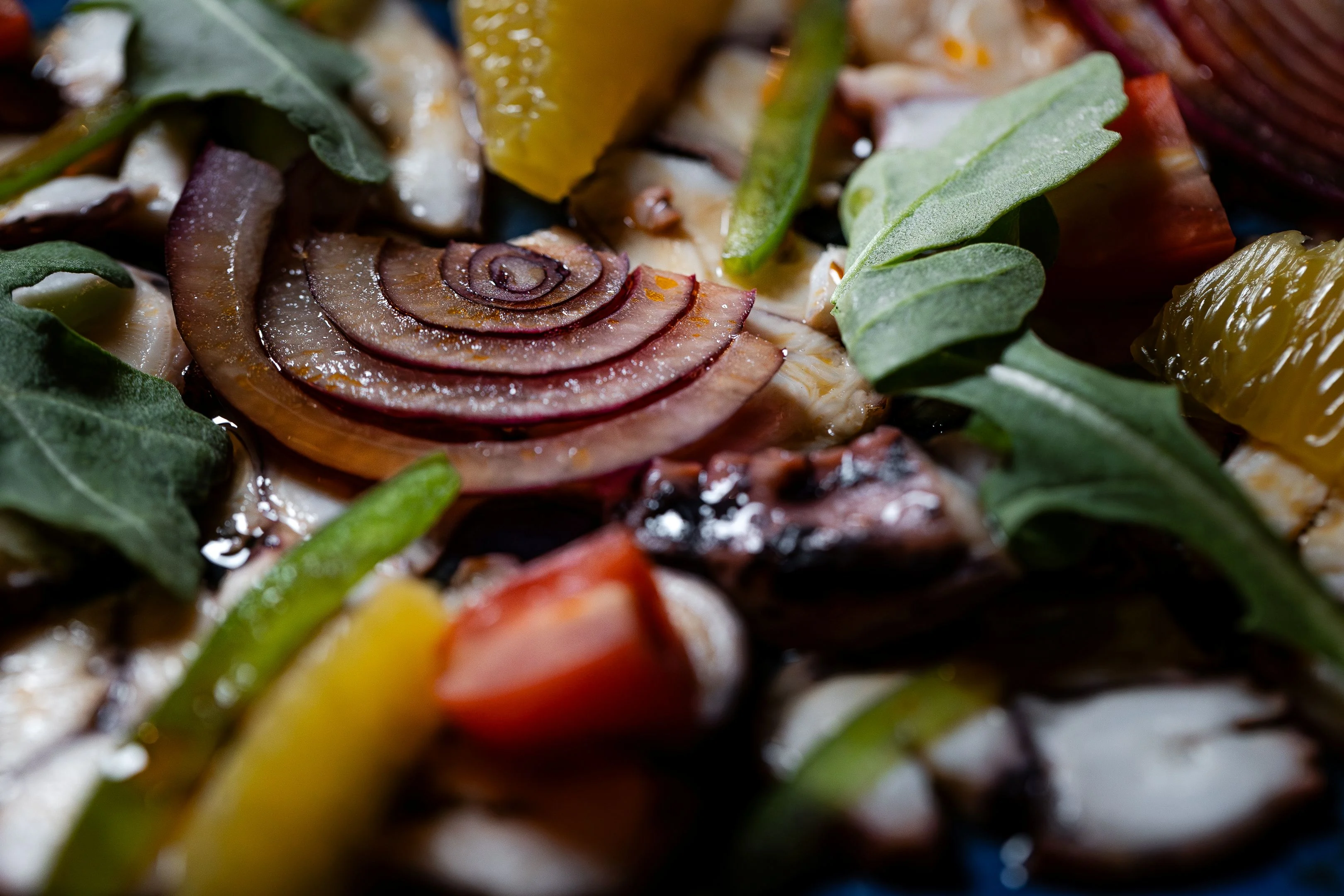 A restaurant chef preparing a dish