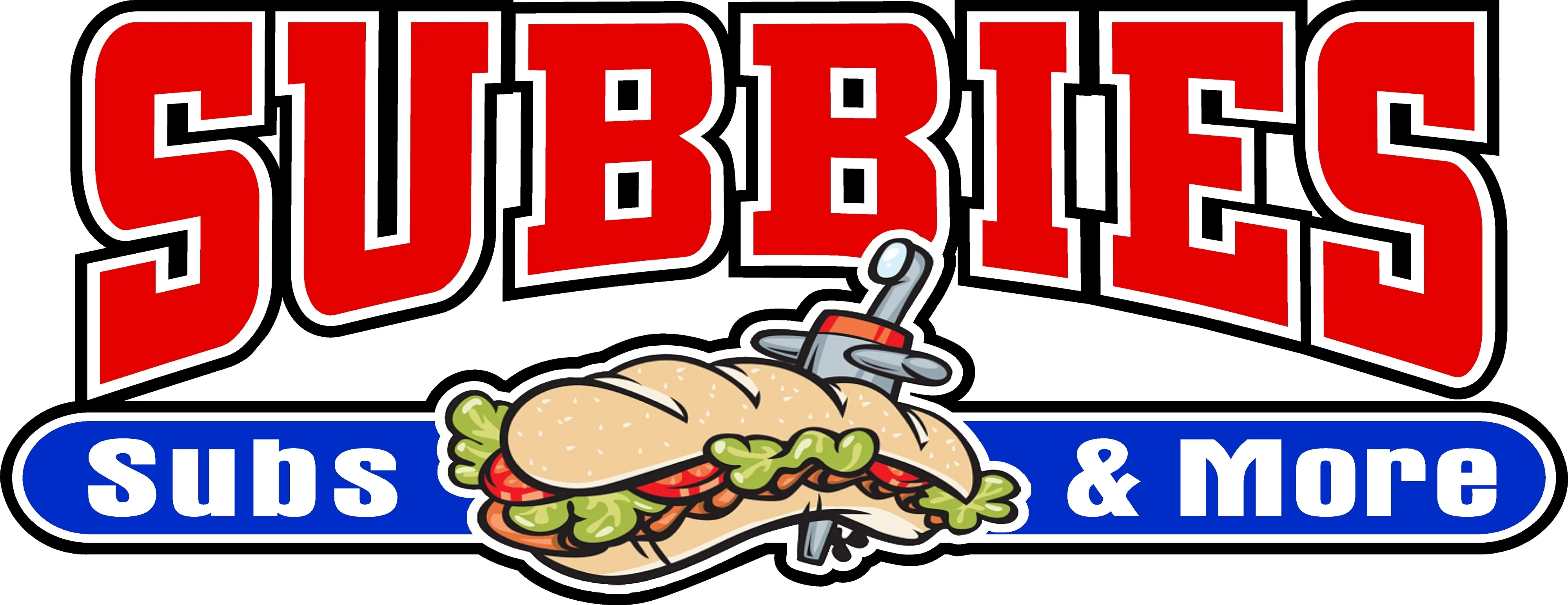 Logo for Subbies restaurant featuring a sub sandwich