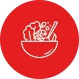 Fresh garden salad in a bowl with vibrant vegetables