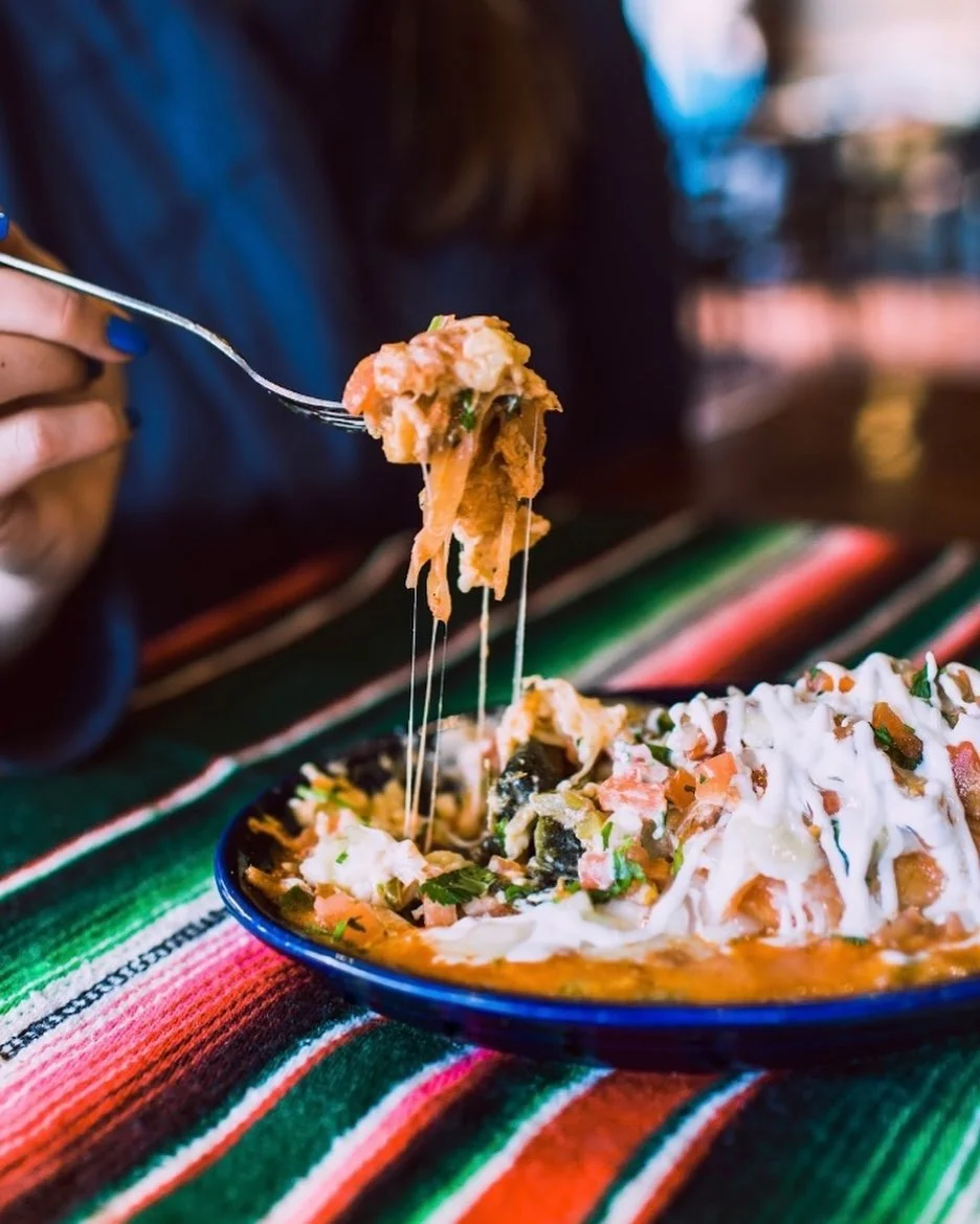 Chimichanga served at Aztecon Broadway Mexican Restaurant in Portland.