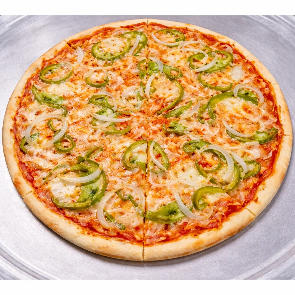 Pepper and Onion Pizza