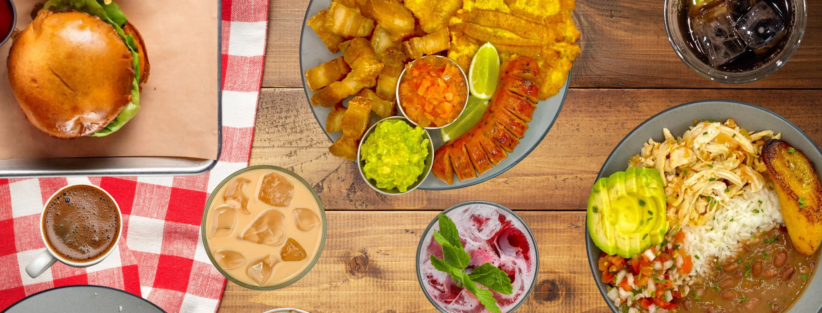 Delicious authentic cuisine served in a vibrant restaurant setting.