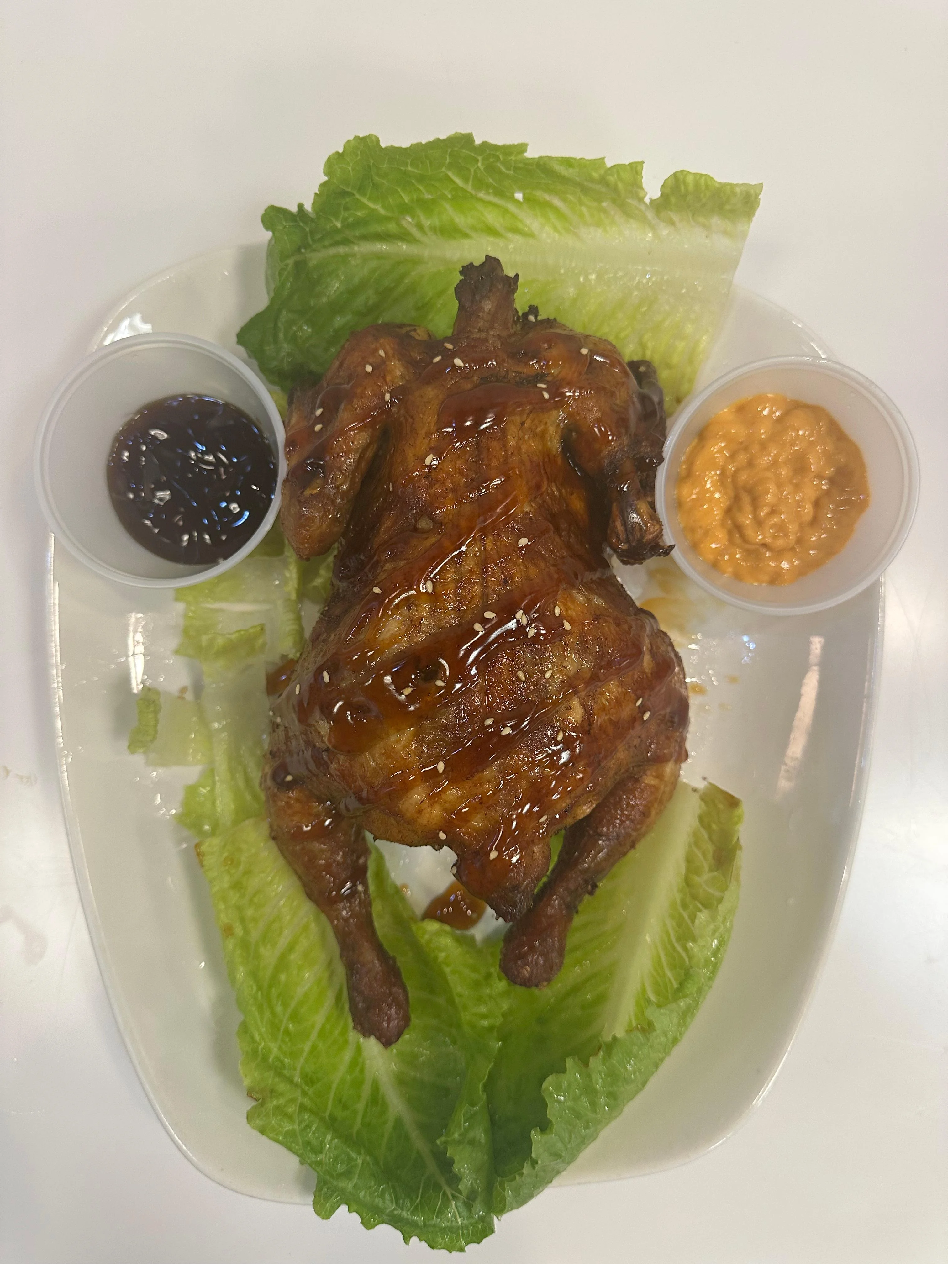 Fried whole chicken Teriyaki