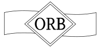 Stylized logo design for ORB restaurant