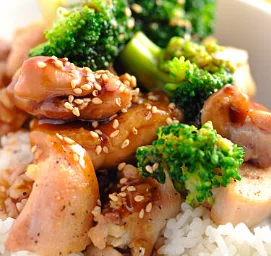 Steamed Broccoli - Teriyaki Chicken