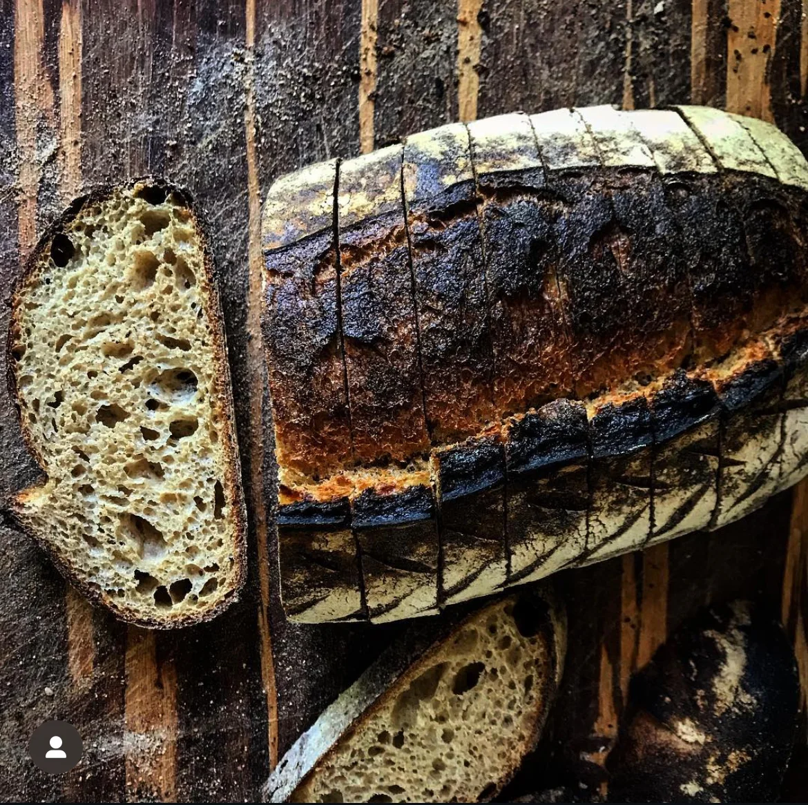 Artisan sourdough bread with a crispy crust