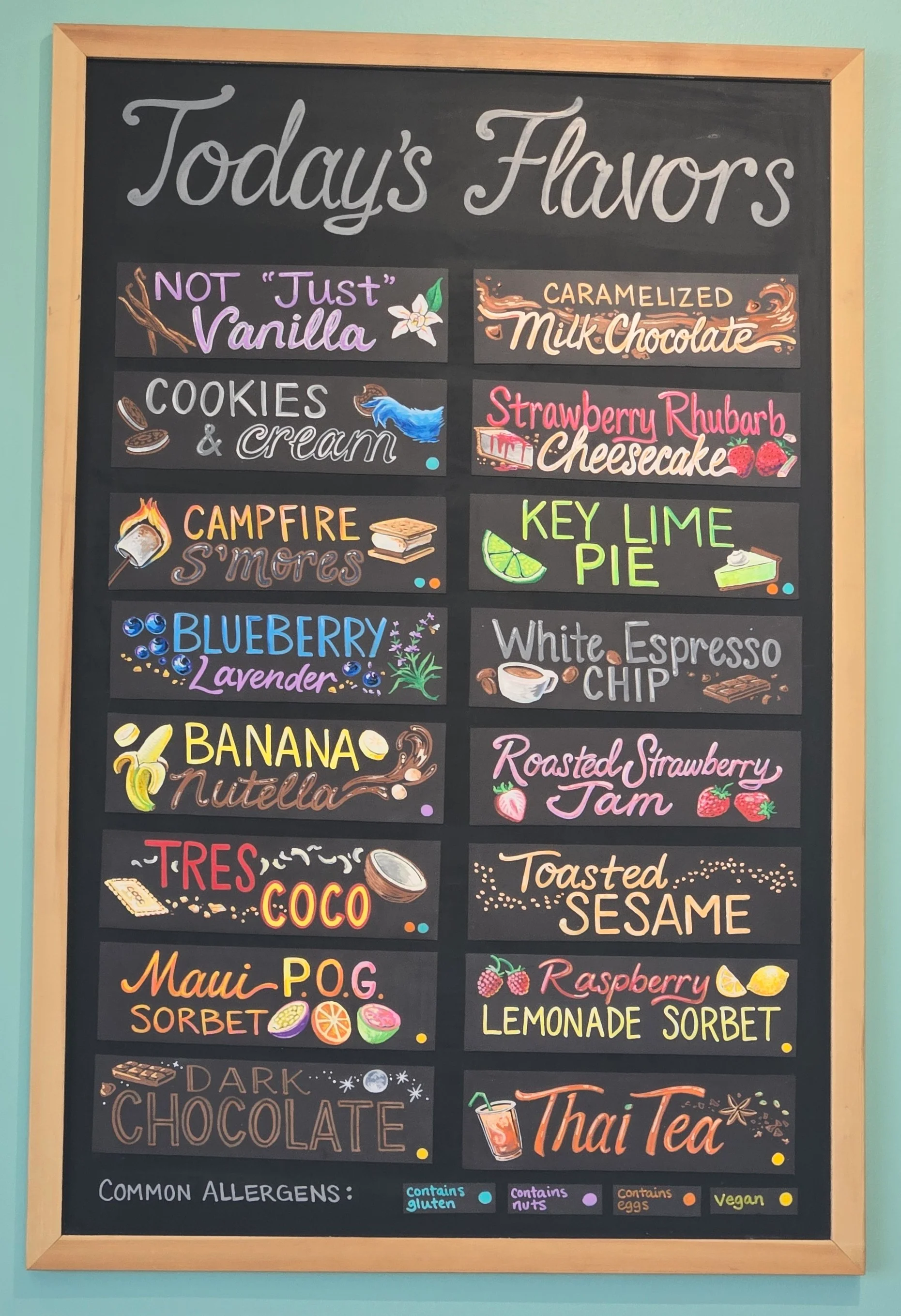 Menu featuring a variety of delicious dishes and beverages.