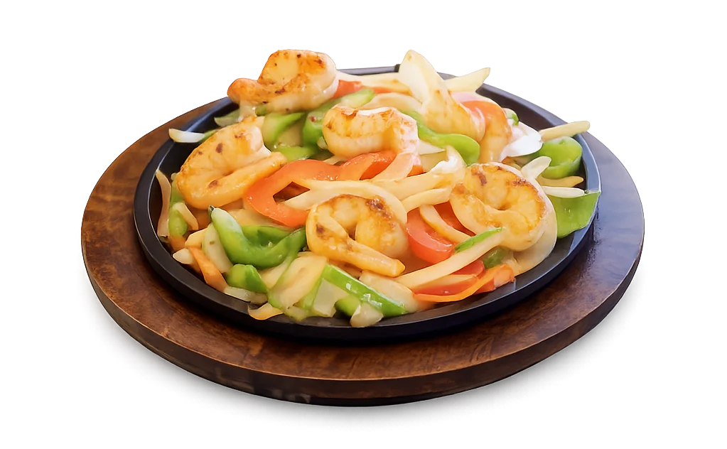 Delicious chicken fajita wrap with fresh vegetables