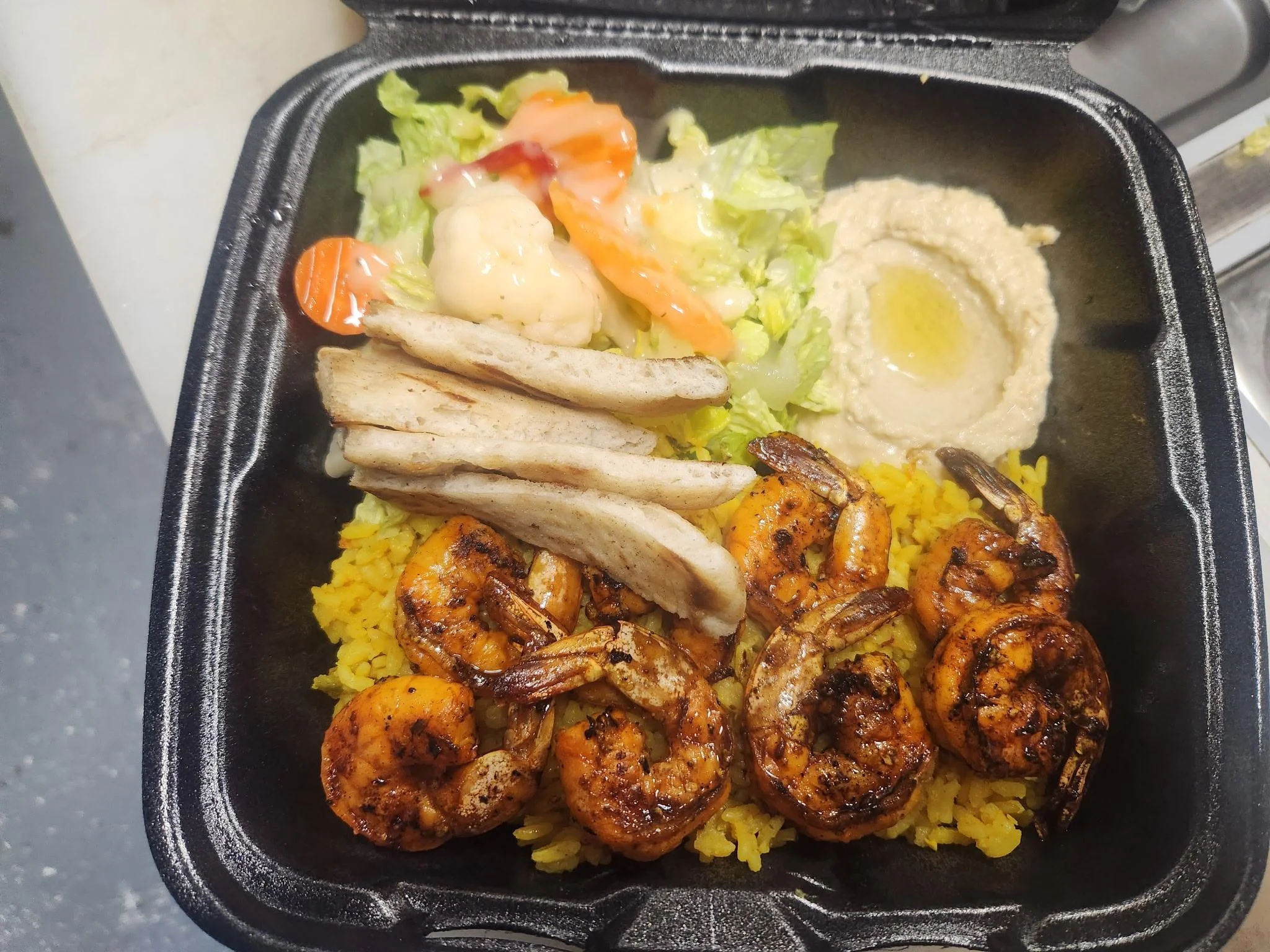Shrimp Kabob Platter