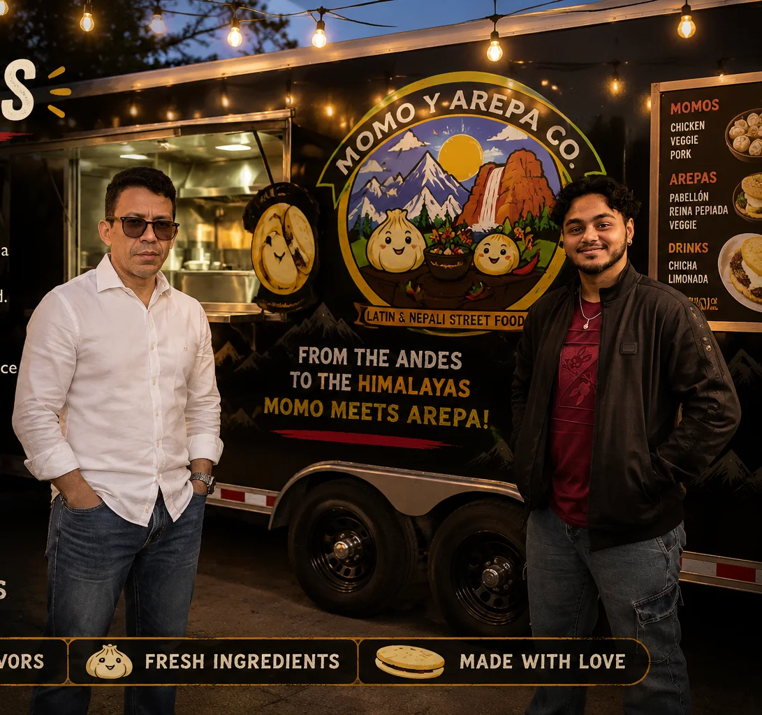 Founders of Momo y Arepa Co