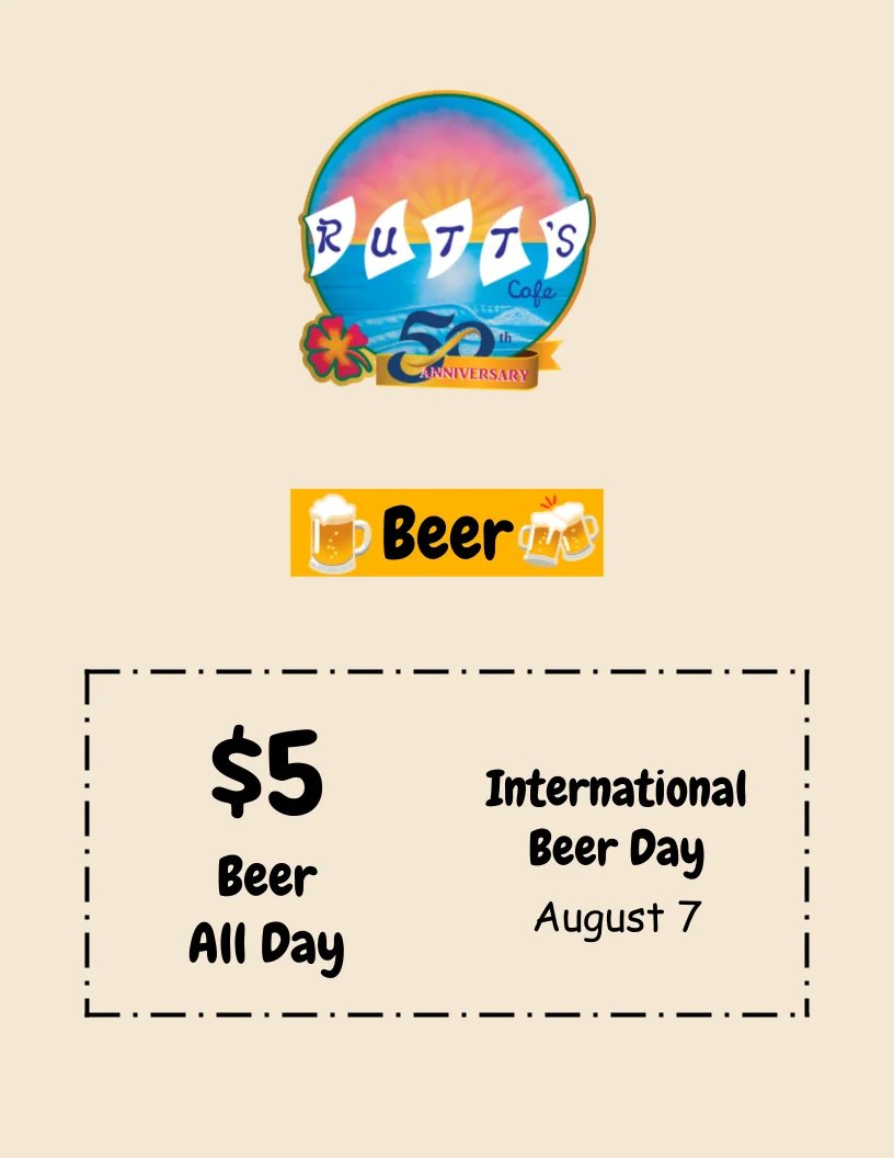 Promotional poster for World Tofu Day at Rutt's Cafe