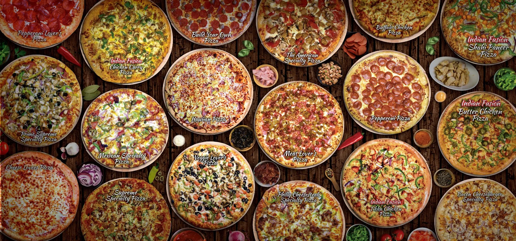Collage of Prime Pizzas