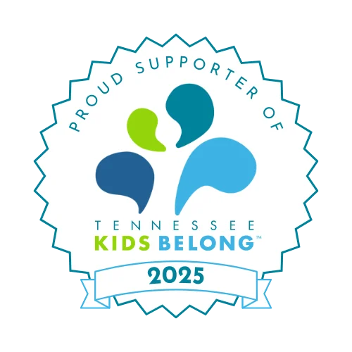 Proud supporter badge for Tennessee Kids Belong 2025