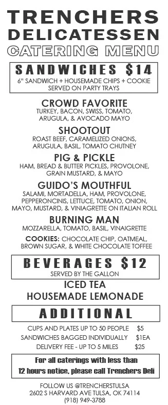 Catering Menu