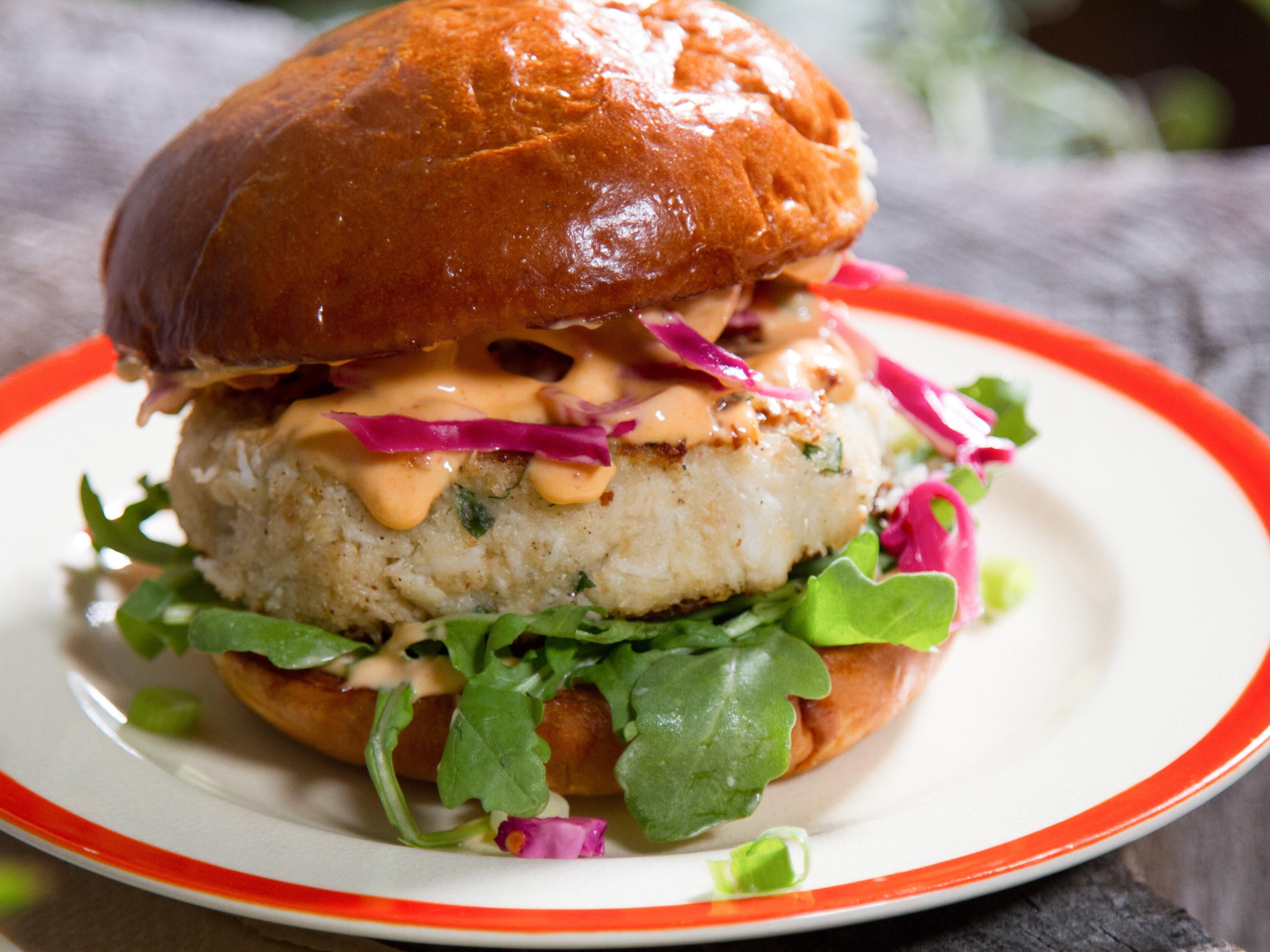 CRAB CAKE BURGER at Little Duck Diner