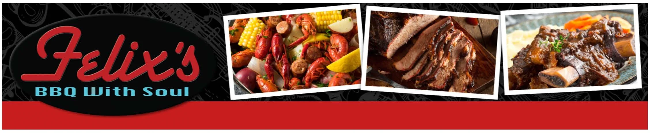 Southern BBQ platter featuring smoked meats and seafood