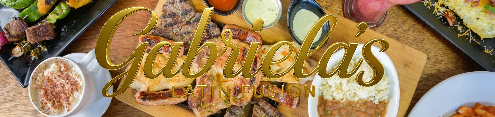Colorful cover image for Gabriela's Latin Fusion restaurant showcasing vibrant dishes.