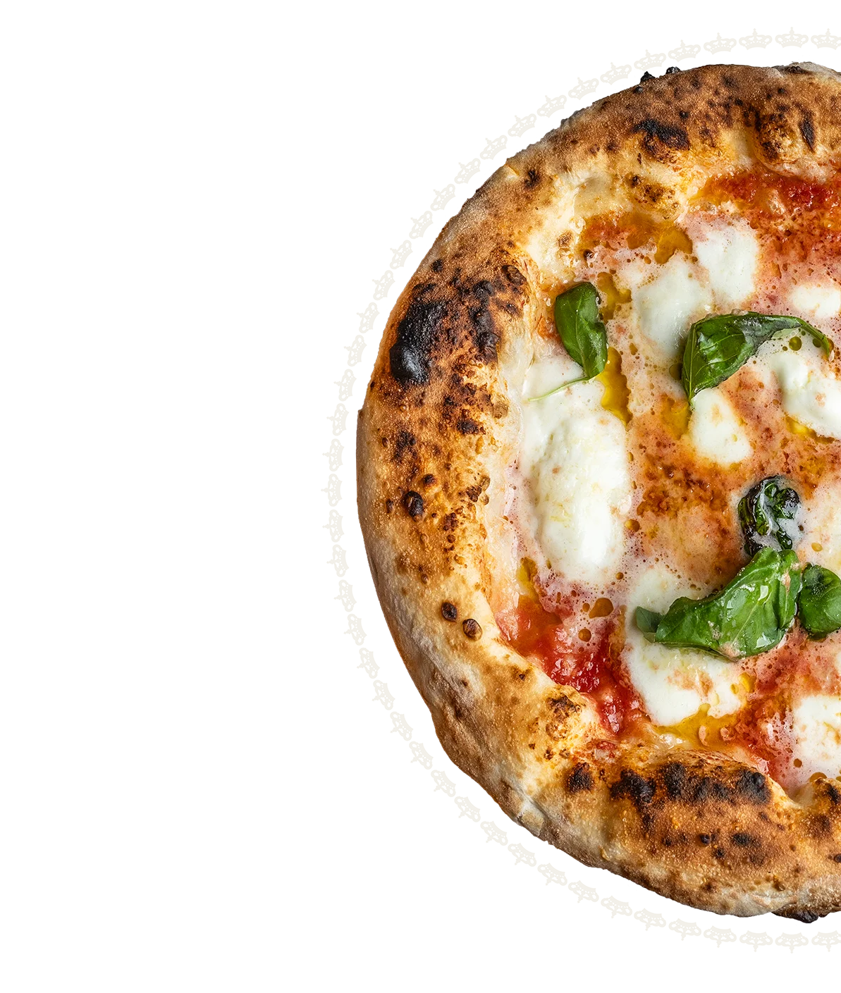 Delicious pizza with fresh toppings on a wooden table.