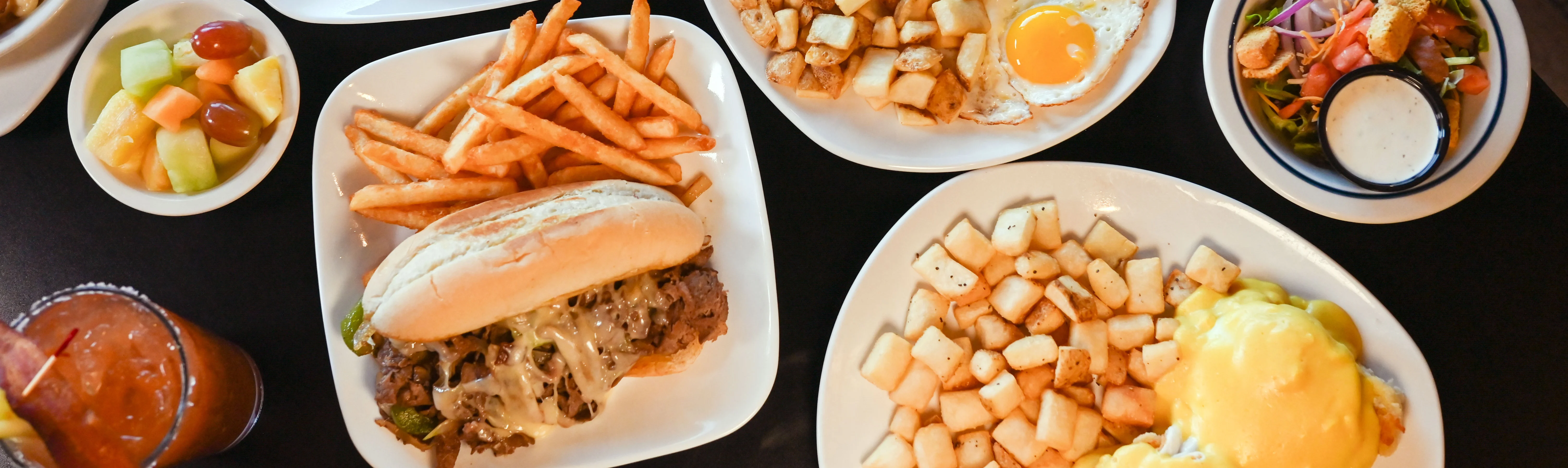 A vibrant spread of various delicious dishes on a table.