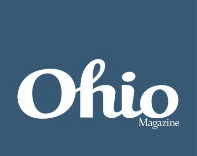 Ohio Magazine logo on a blue background