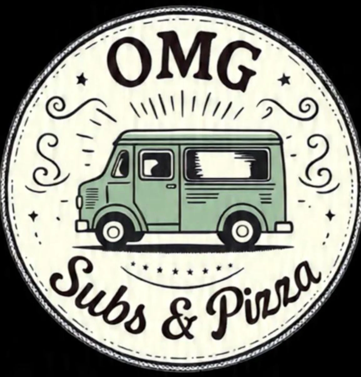 Logo of OMG Subs & Pizza food truck