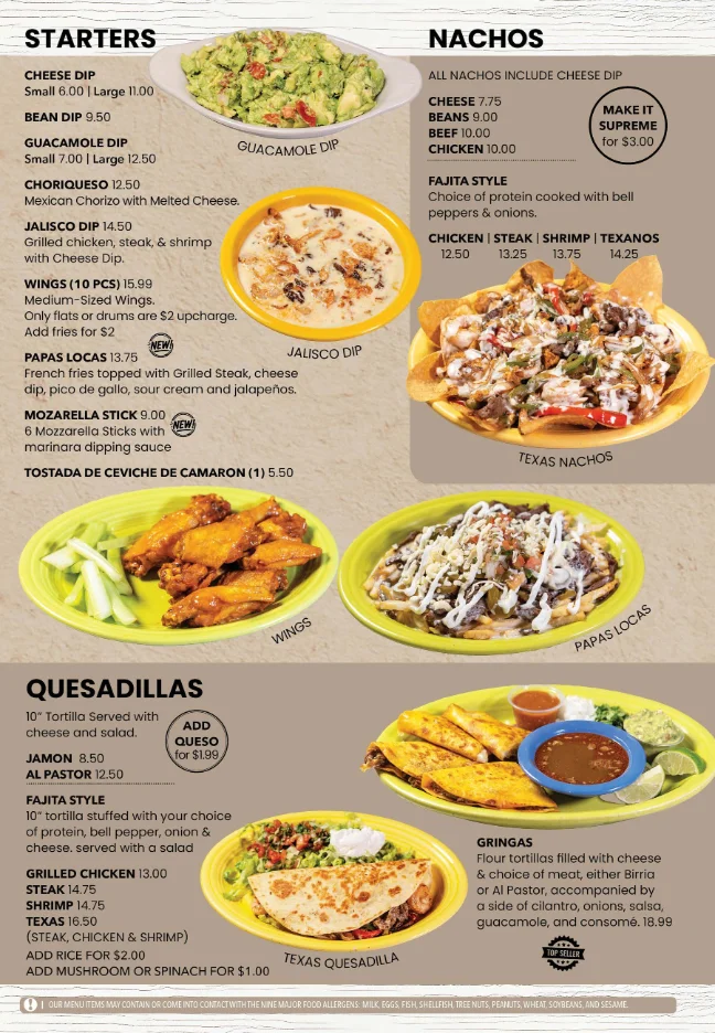 Mexican nachos topped with cheese and various proteins