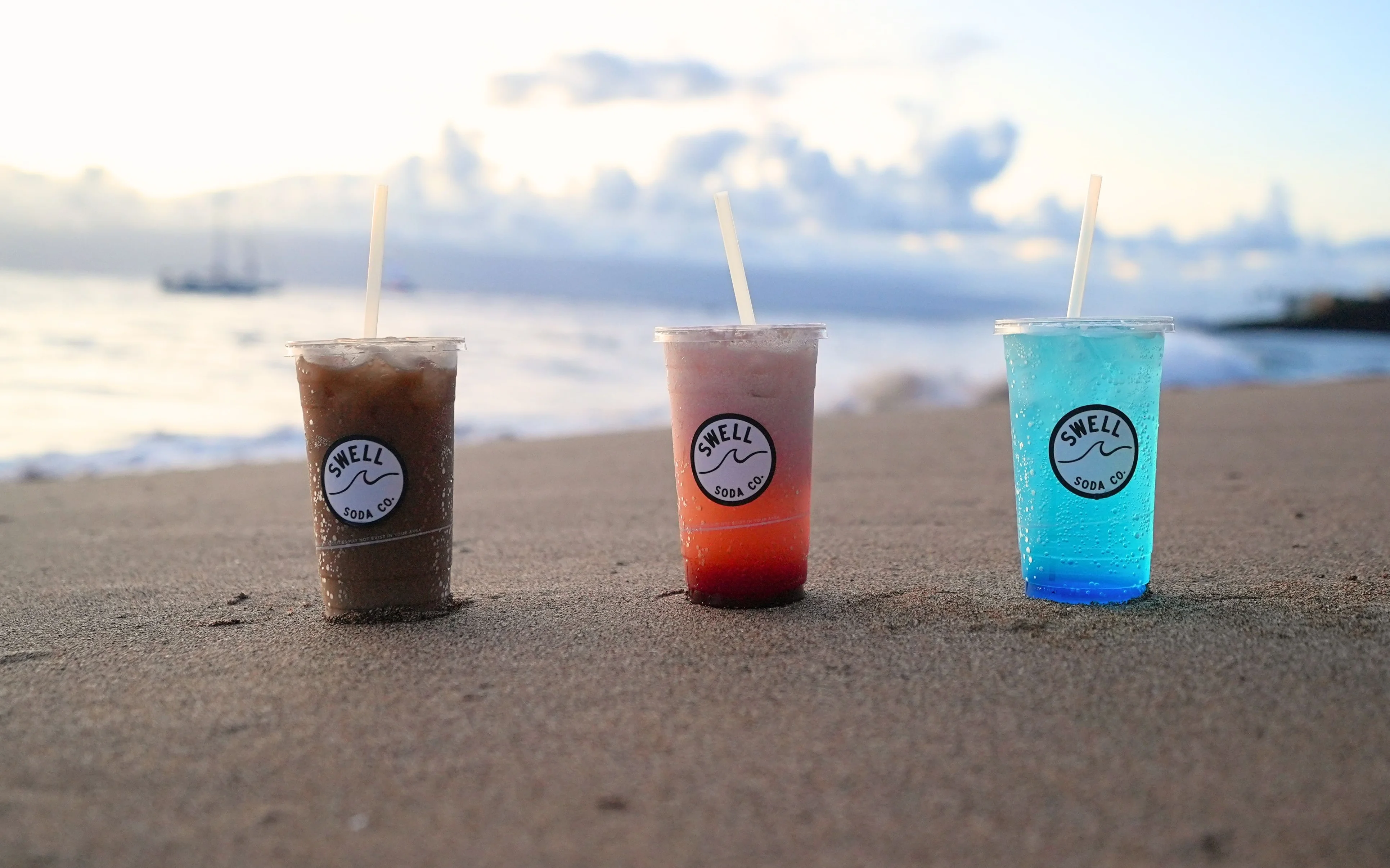 Sodas on the beach