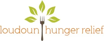 Loudoun Hunger Relief logo with fork and leaves
