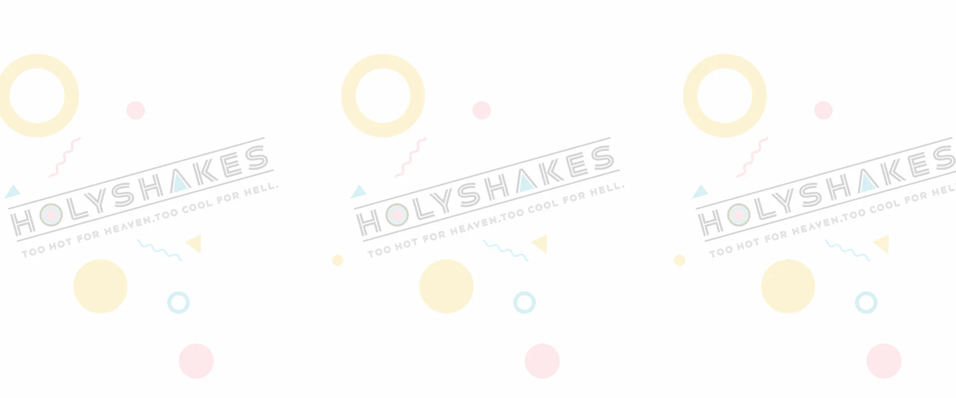 Colorful branding for Holy Shakes dessert shop