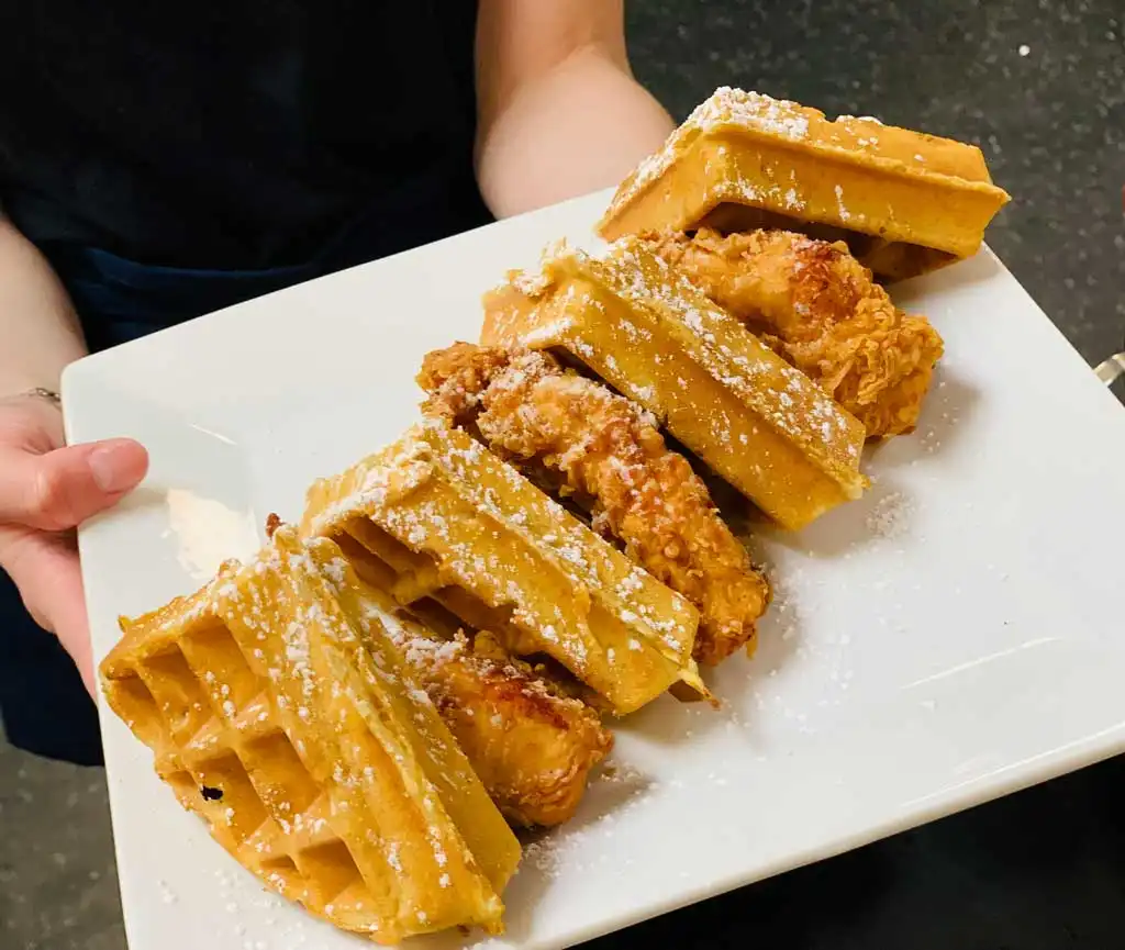 Chicken and waffles