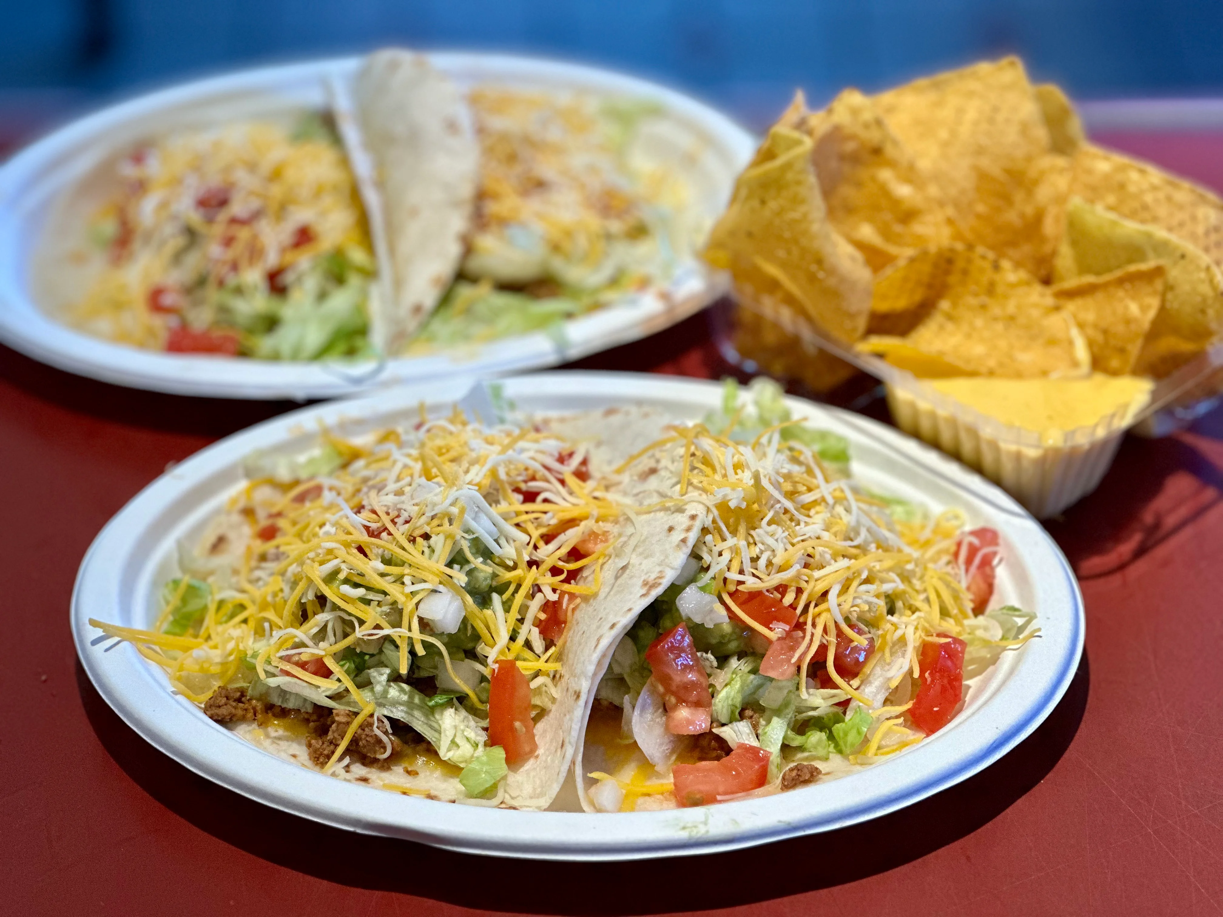 Delicious Mexican tacos with fresh toppings