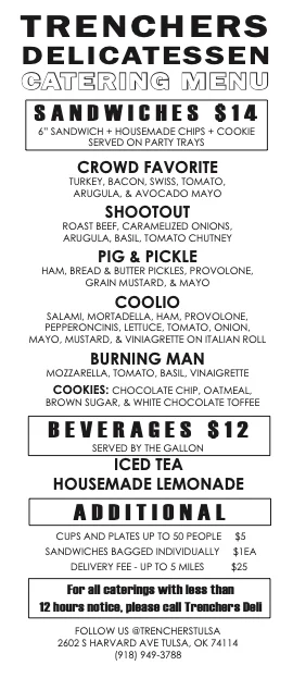 Catering Menu