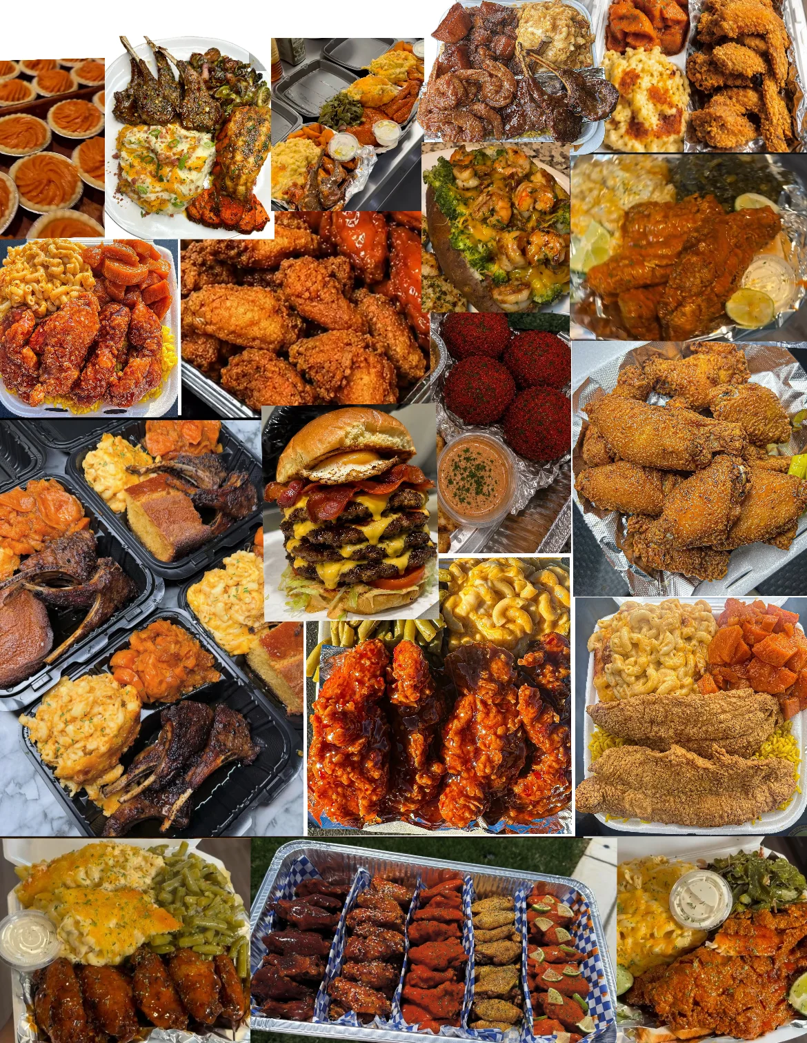 Southern-style fried chicken platter with sides