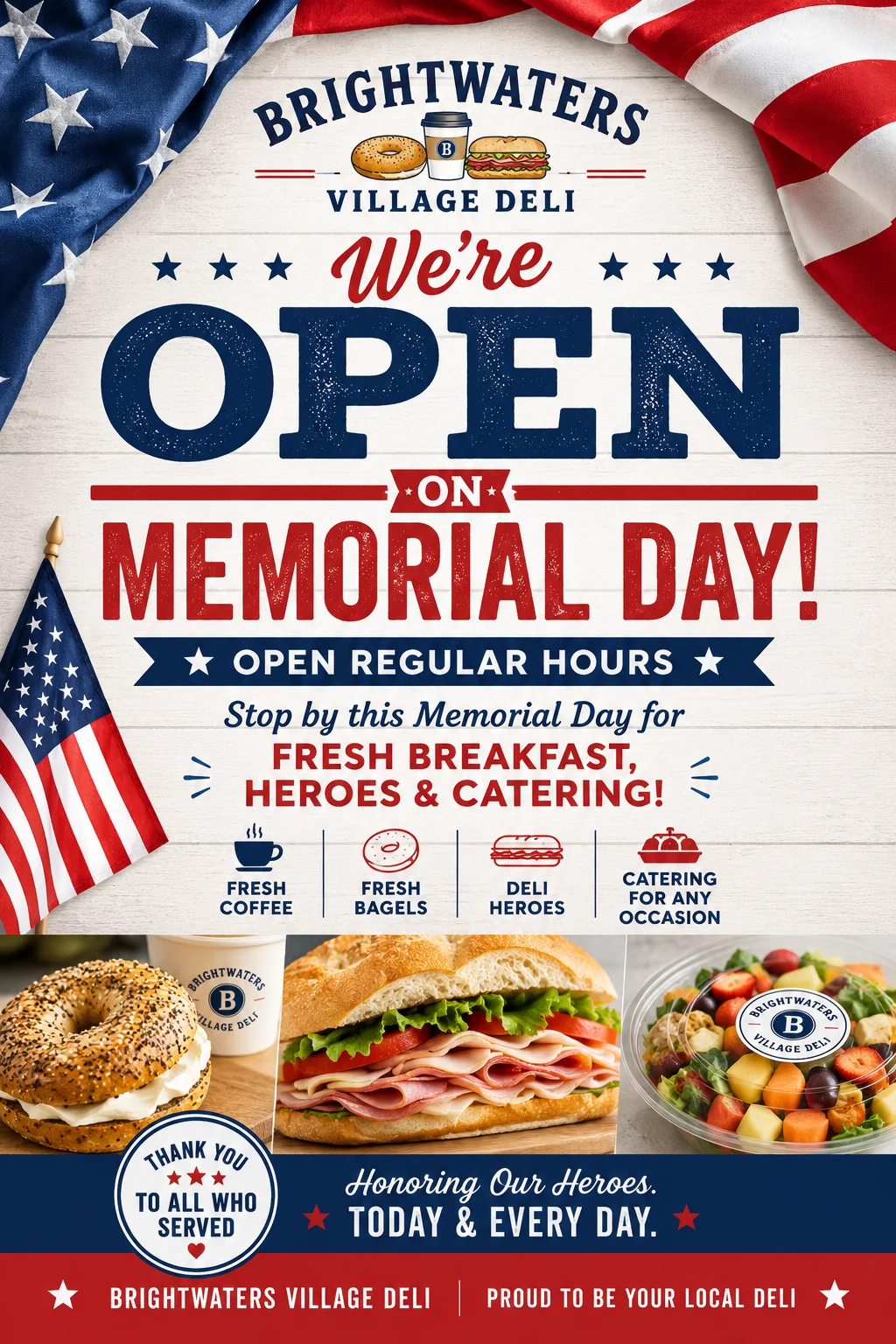 catering services - Brightwaters Deli