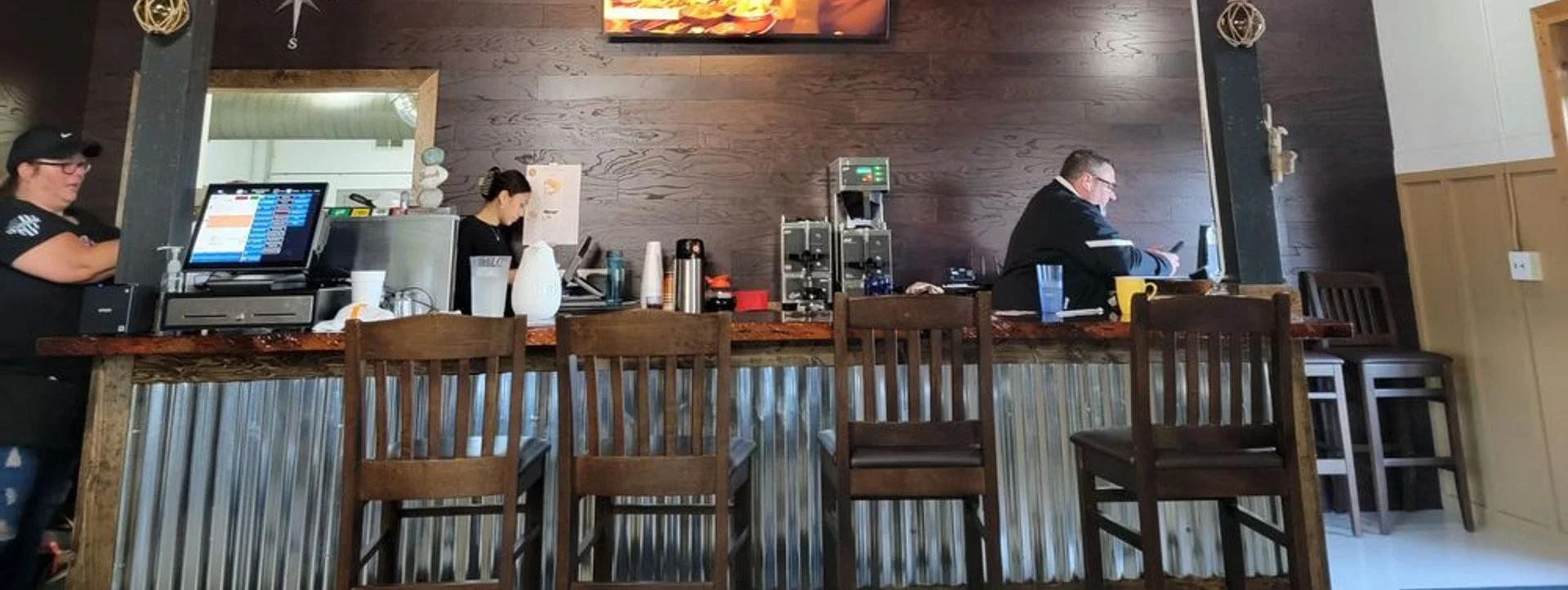 The interior of the Long Island Cafe