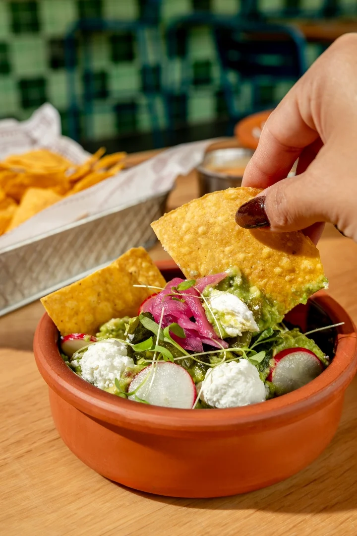 Goat Cheese Poblano Guacamole