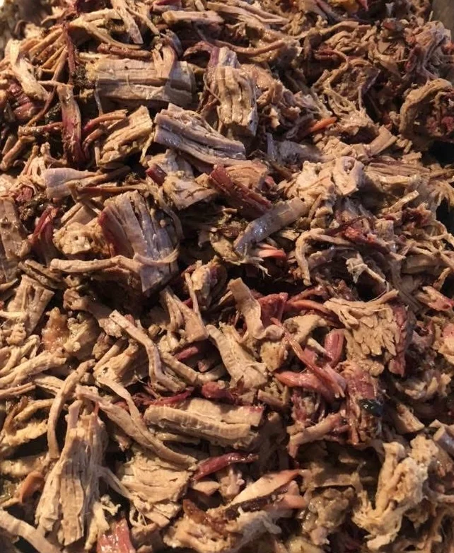Tender pulled beef brisket for barbecue sandwiches