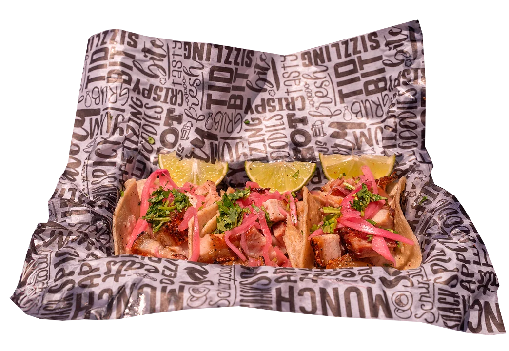 TACOS DE CHICHARRON