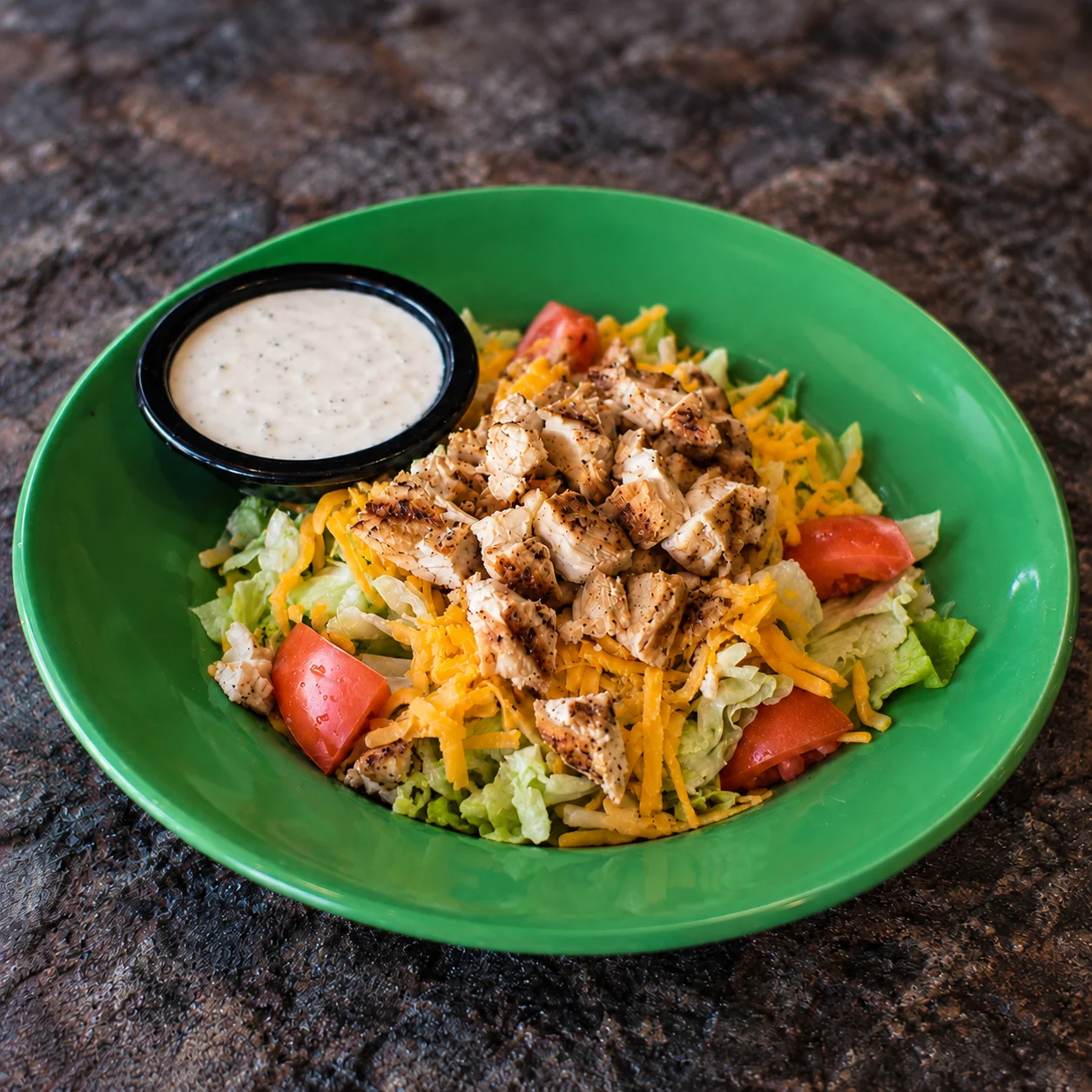 Whiskey Crispy Chicken Salad