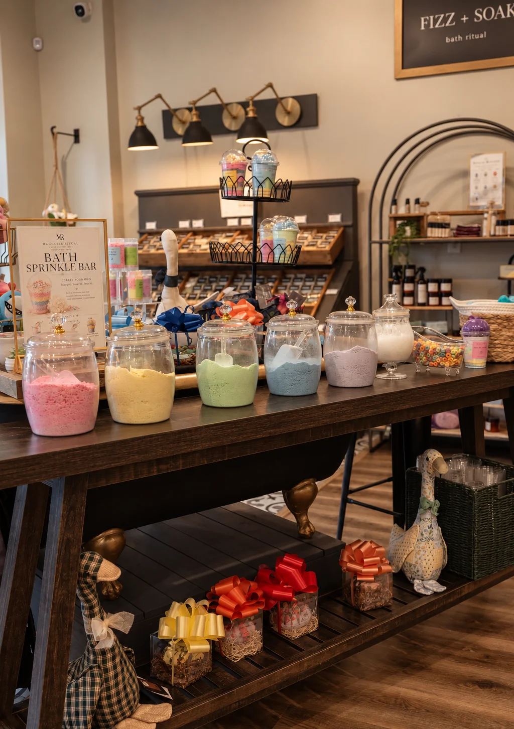 Colorful Bath Sprinkle Bar at Magnolia Ritual