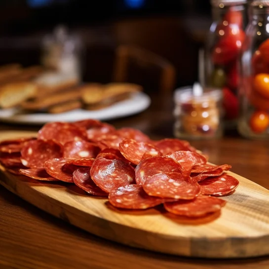 fresh pepperoni slices