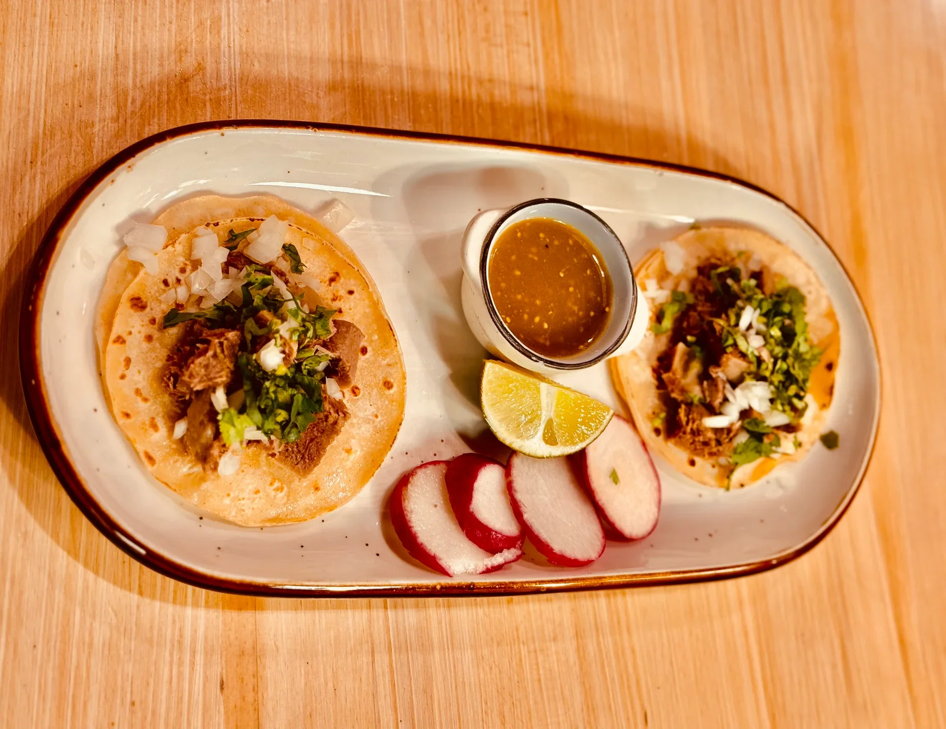 Authentic Mexican tacos with tender meat and fresh toppings