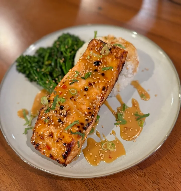 Miso Chili Salmon Entree